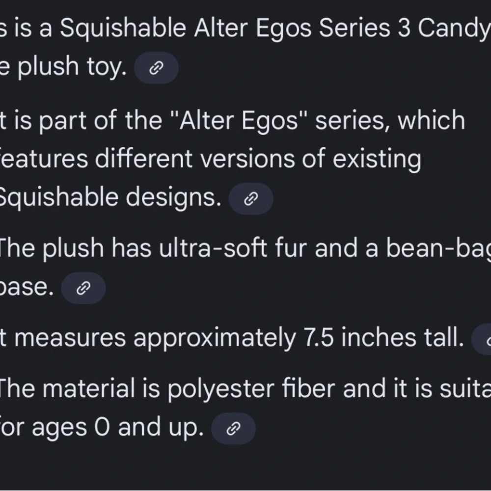 Squishable Alter Egos Series 3 Candy Tree plush toy.  -Pink